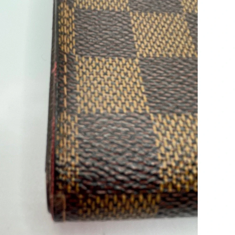 Louis Vuitton Damier Ebene Koala Wallet Brown Coated Canvas Made in France#846 - Picture 7 of 14